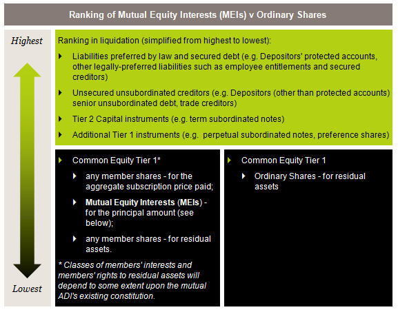 Table - MEIs vs ordinary shares