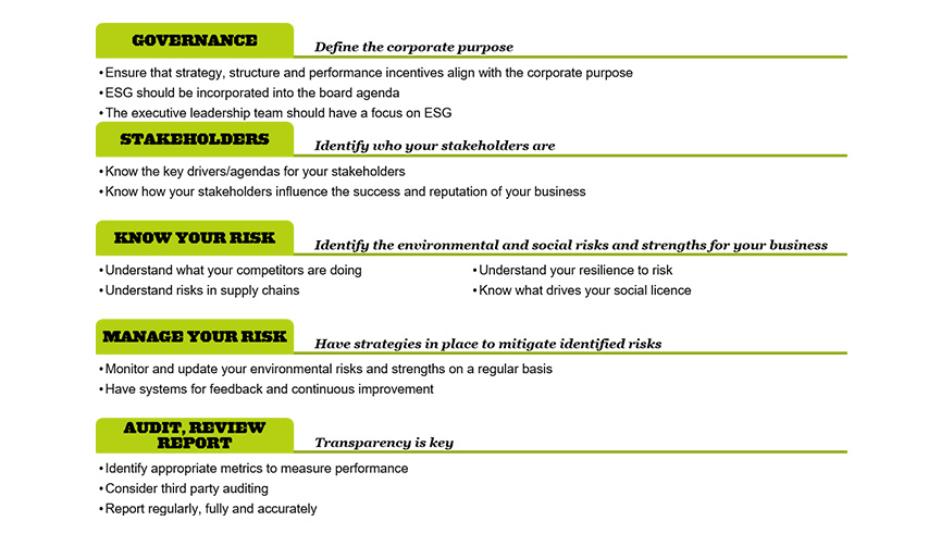 Image showing the ESG journey